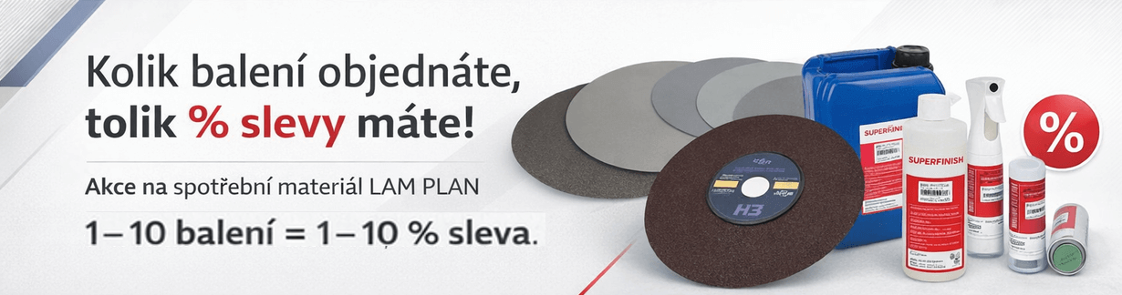 Akce na spotřební materiály LAM PLAN