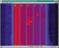 Obraz teplotniho skenovani radkovým skenerem