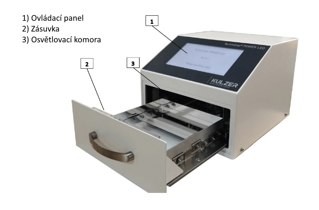Komora pro vytvrzování modrým světlem Technotray Power Led
