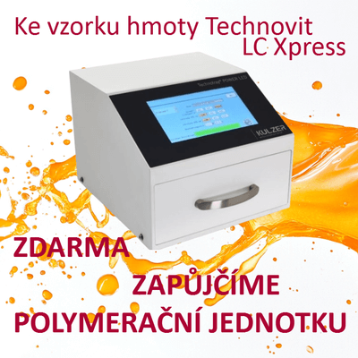 Zapůjčení polymerační jednotky zdarma ke vzorku zalévací hmoty Technovit LC Xpress